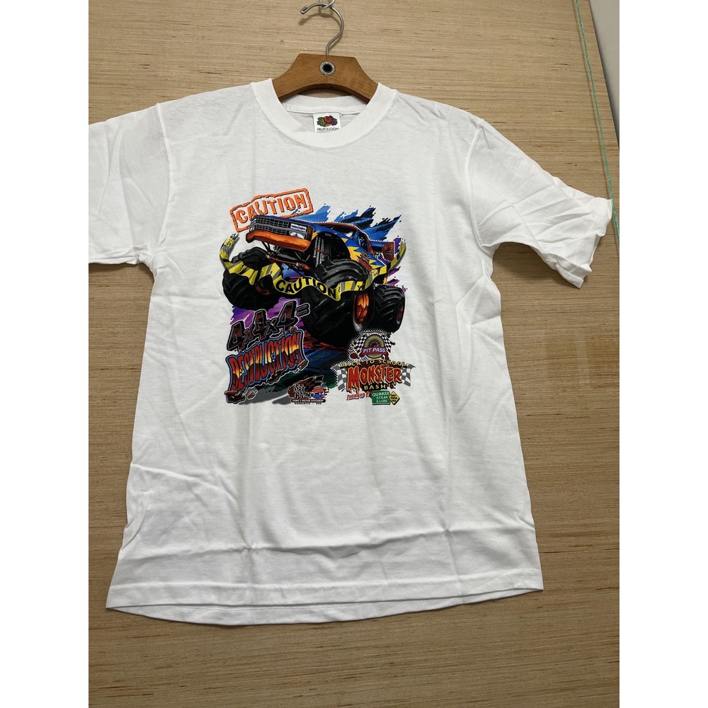 Vintage Monster Bash Shirt Youth Large 2004 4x4 Truck Lowes Speedway Racing